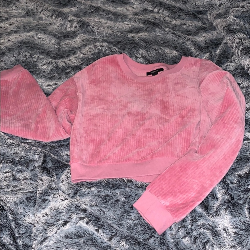 Pink Cropped Sweater